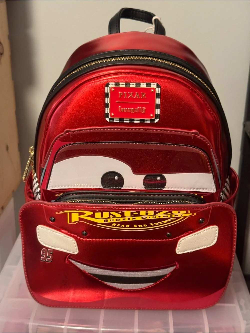 Loungefly Lightning McQueen Red Mini Backpack